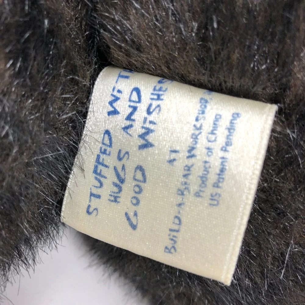 Vintage Build A Bear Plush Black Teddy Grizzly Brown Muzzle 1997 BABW